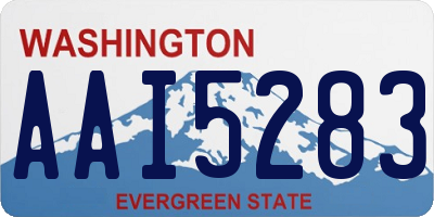 WA license plate AAI5283