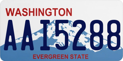 WA license plate AAI5288