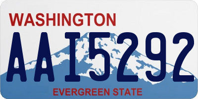 WA license plate AAI5292