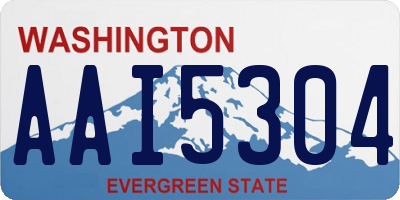 WA license plate AAI5304