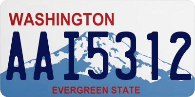WA license plate AAI5312