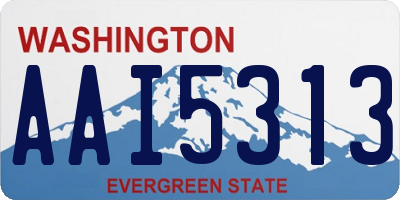 WA license plate AAI5313
