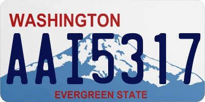 WA license plate AAI5317