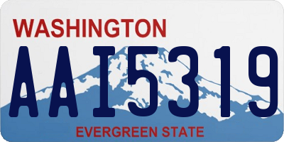 WA license plate AAI5319