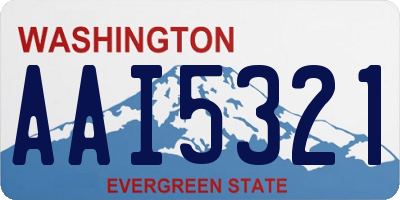 WA license plate AAI5321