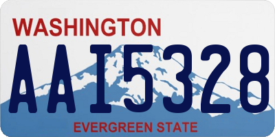 WA license plate AAI5328