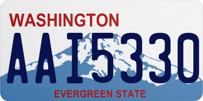 WA license plate AAI5330