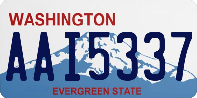 WA license plate AAI5337