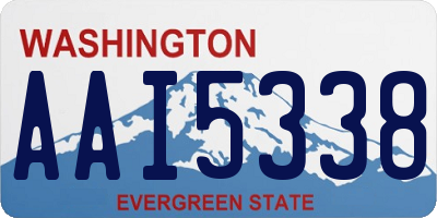 WA license plate AAI5338