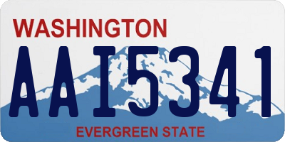 WA license plate AAI5341