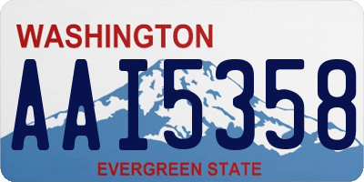 WA license plate AAI5358