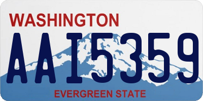 WA license plate AAI5359