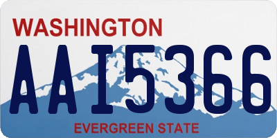 WA license plate AAI5366