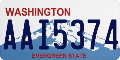 WA license plate AAI5374