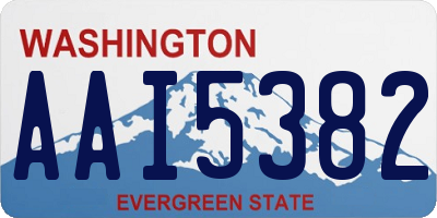 WA license plate AAI5382