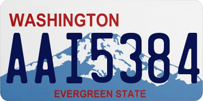 WA license plate AAI5384