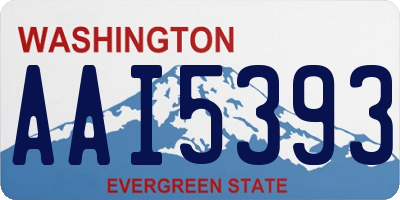 WA license plate AAI5393