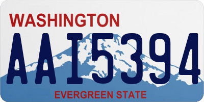 WA license plate AAI5394