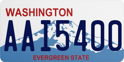 WA license plate AAI5400