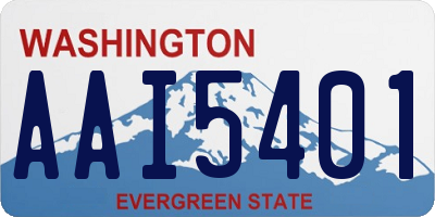 WA license plate AAI5401