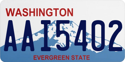 WA license plate AAI5402