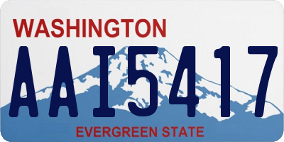 WA license plate AAI5417
