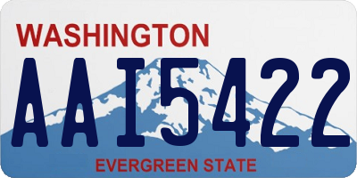 WA license plate AAI5422