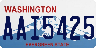 WA license plate AAI5425