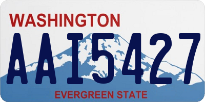 WA license plate AAI5427
