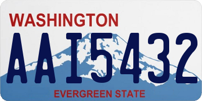 WA license plate AAI5432