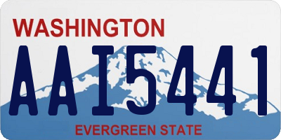 WA license plate AAI5441