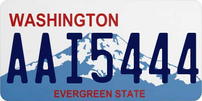 WA license plate AAI5444