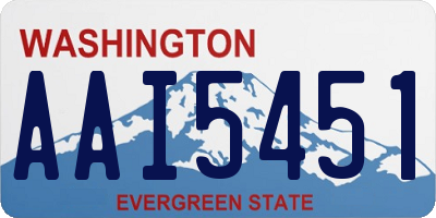 WA license plate AAI5451