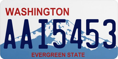 WA license plate AAI5453