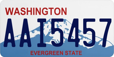 WA license plate AAI5457