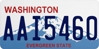 WA license plate AAI5460