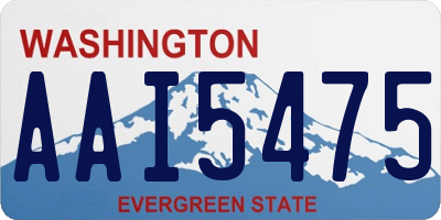 WA license plate AAI5475