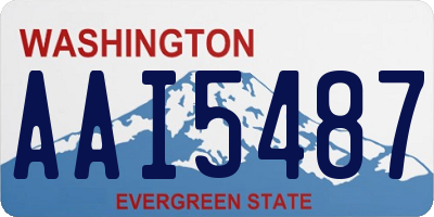 WA license plate AAI5487