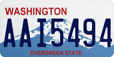 WA license plate AAI5494