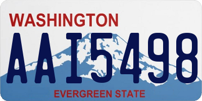 WA license plate AAI5498