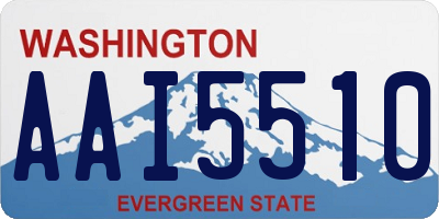 WA license plate AAI5510