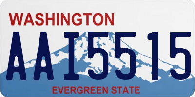 WA license plate AAI5515
