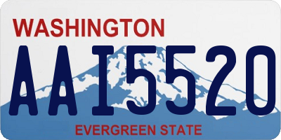 WA license plate AAI5520