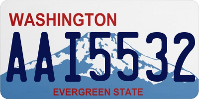 WA license plate AAI5532