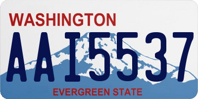WA license plate AAI5537