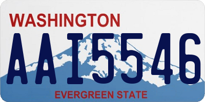 WA license plate AAI5546