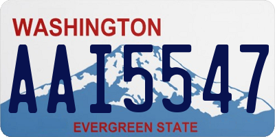 WA license plate AAI5547
