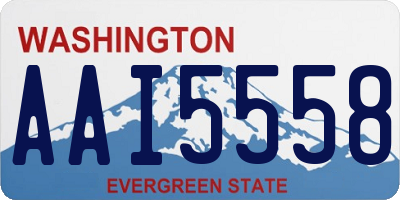 WA license plate AAI5558