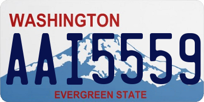 WA license plate AAI5559