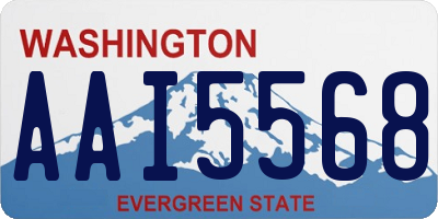 WA license plate AAI5568